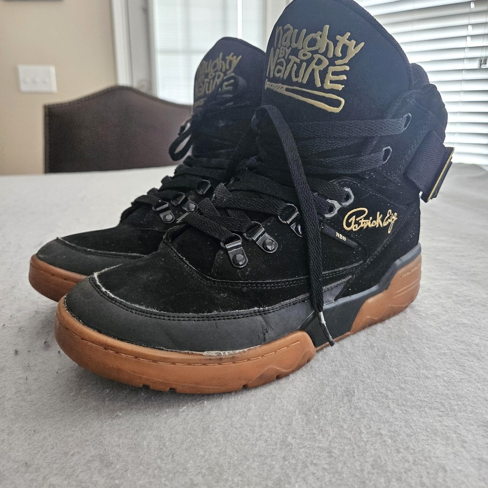 Ewing 33 Hi Naughty By Nature Mens 8 Black Gum High Top Sneaker 1BM01101-124